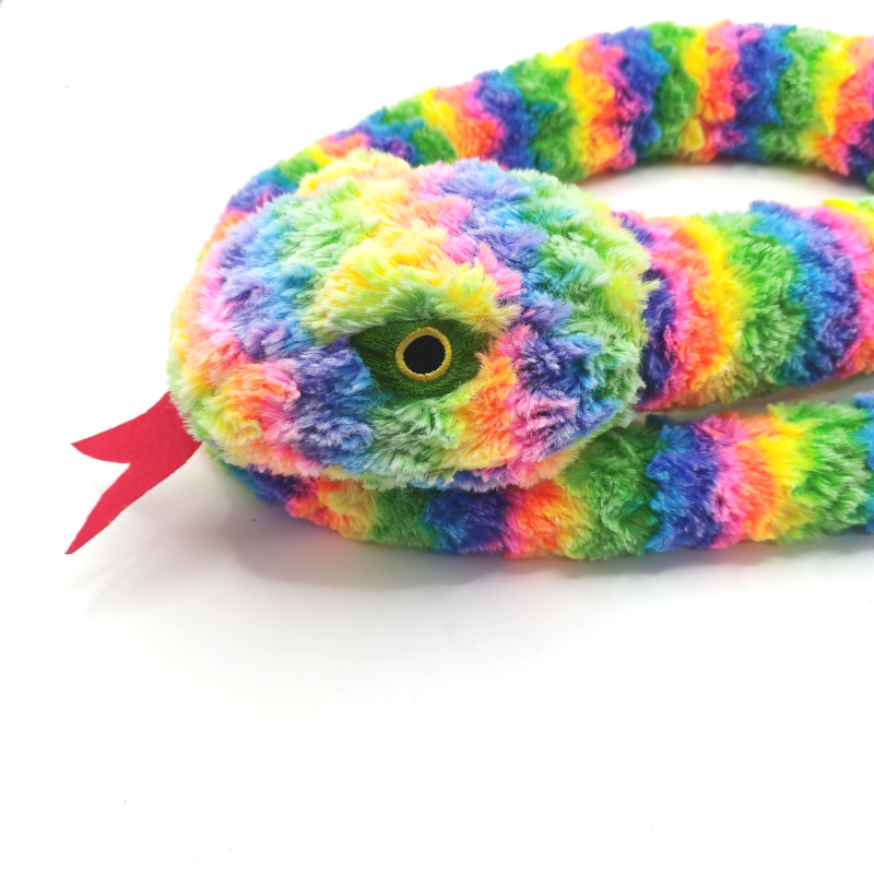 Serpent en peluche doux pour animaux de compagnie
